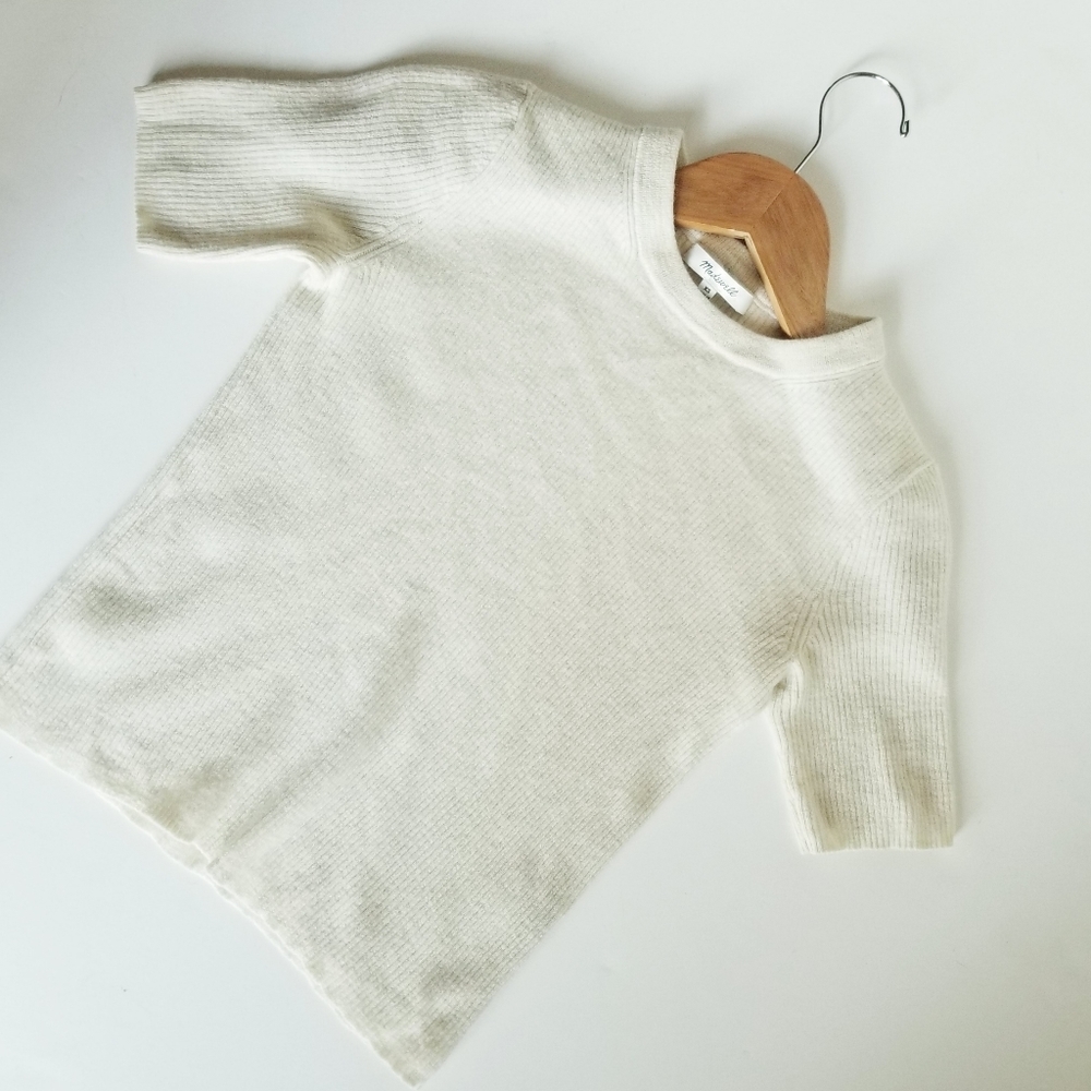Madewell Cropped Lightweight Wool Sweater